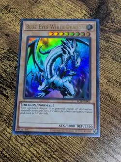 Yugioh Blue-Eyes White Dragon LOB-EN001 25th anniversary Ultra Rare NM - Image 1