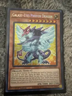 Galaxy-Eyes Photon Dragon BLMM-EN007 Secret Rare Chibi Yugioh 1st Edition Mint - Image 1