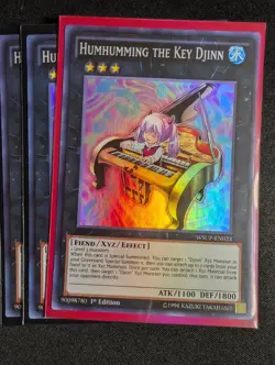 Yugioh - 3x Humhumming the Key Djinn WSUP-EN023 1st Edition Super Rare NM - Image 1