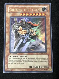 Yugioh Gilford the Legend SD5-EN001 Ultra Rare 1st Ed LP - Image 1