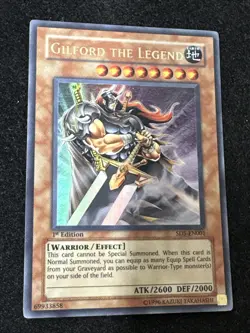 Yugioh Gilford the Legend SD5-EN001 Ultra Rare 1st Ed LP - Image 2