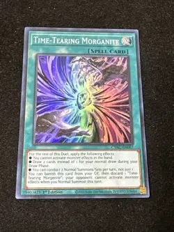 Yugioh!-Time-Tearing Morganite-CYAC-EN067-Super Rare-1st Edition NM - Image 1