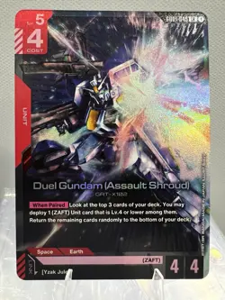 Gundam Card Game GD01. Kshatriya LR and Duel Gundam LR. Pack Fresh. NM. - Image 3