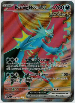 Roaring Moon ex 229/182 S&V Paradox Rift Full Art Pokemon Card TCG NM - Image 1