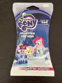 Equestrian Odysseys Sleeved Rack Pack My Little Pony CCG Booster MLP Sealed Card - Image 1
