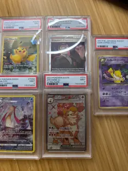 Pokemon TCG PSA Graded Card Lot of 9 Giovanni's Charisma Mew Pikachu Garchomp - Image 3
