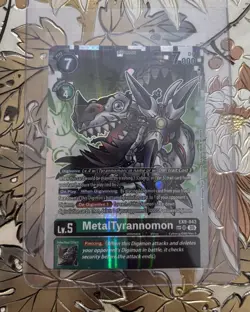 Digimon Card Game MetalTyrannomon EX9-043 SR Alt Art SP Foil Versus Monsters - Image 1