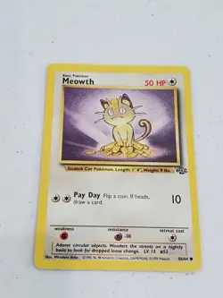 Meowth Jungle 1999 Pokemon Card Promo 56/64 - Image 1