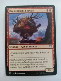 Dragonlord's Servant #123 (NM) Forgotten Realms AFC Magic MTG - Image 1