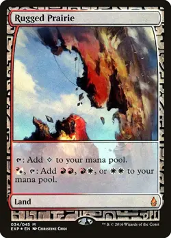 Rugged Prairie - Foil Zendikar Expeditions MP MTG - Image 1