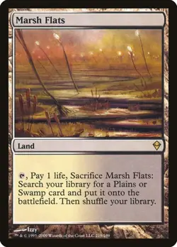 Marsh Flats - Foil Zendikar MP MTG - Image 1
