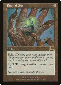 Ring of Gix - Foil Urza's Legacy MP MTG - Image 1