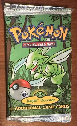 1999 Pokemon Jungle 1st Edition Booster Pack Scyther Art NEW FACTORY SEALED - Image 1