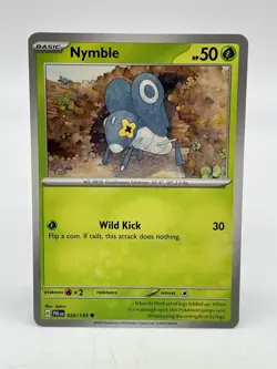 Nymble 20/193 Common Paldea Evolved Non-Holo Pokemon TCG Mint Unplayed - Image 1
