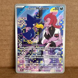 Team Rocket's Murkrow 200/182 Destined Rivals Illustration Rare Pokemon TCG MINT - Image 1