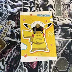 Captain Pikachu 1 Electric Pokemon 2025 Cracked Ice Holo Card Database - Image 1