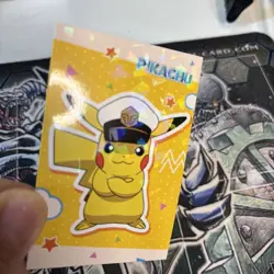 Captain Pikachu 1 Electric Pokemon 2025 Cracked Ice Holo Card Database - Image 2