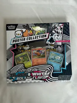 Lot of 6 - Pokemon Black Bolt And White Flare Unova Poster Collection - Sealed - Image 1