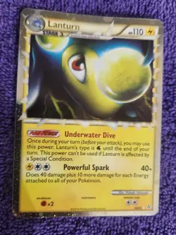 Lanturn Prime 86/95 Unleashed Holo Rare Pokemon *NICE* - Image 1