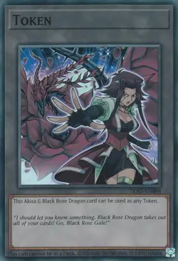 Yugioh! Token: Akiza & Black Rose Dragon - TKN5-EN008 - Super Rare - 1st Edition - Image 1