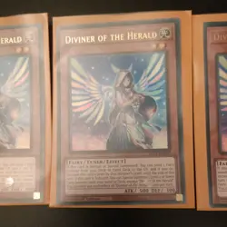 3x *** DIVINER OF THE HERALD *** ULTRA RARE 1ST EDITION BLTR-EN072 Mint YUGIOH! - Image 3
