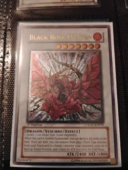 Black Rose Dragon 2008 Yugioh CSOC-EN039 Ultimate Rare 1st Edition Near Mint - Image 1