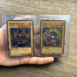 Yugioh Dark Magician SDY-E005 & SYE-001 Lot Of 2 - Image 1