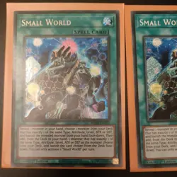 2x SMALL WORLD - PRIMSATIC SECRET RARE 1ST EDITION MP22-EN225 YUGIOH! Mint - Image 2