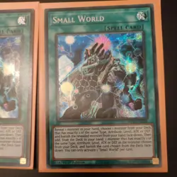 2x SMALL WORLD - PRIMSATIC SECRET RARE 1ST EDITION MP22-EN225 YUGIOH! Mint - Image 3
