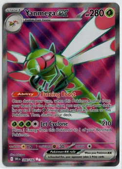 Yanmega EX 206/182 S&V Destined Rivals Ultra Rare Full art Pokemon card TCG NM - Image 1