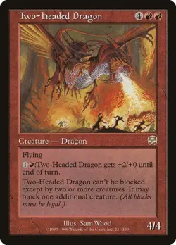 Two-Headed Dragon Mercadian Masques HP MTG - Image 1