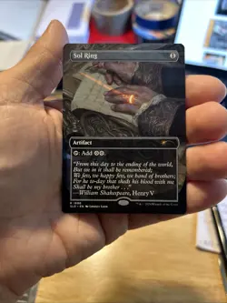 MTG Magic the Gathering Secret Lair NM Sol Ring #1696 (Sheldon’s Spellbook) - Image 1