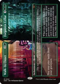 MTG English Walk-In Closet / Forgotten Cellar (Borderless) NM Normal - Image 1