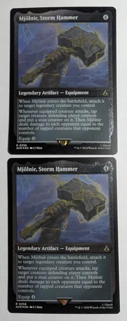Mjolnir, Storm Hammer Etched Foil x1 Assassin's Creed MTG LP/NM - Image 3