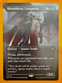 Bloodthirsty Conqueror (Borderless) Foundations Regular MTG TCG CCG - Image 1