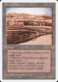 Strip Mine 4th Edition HP MTG - Image 1