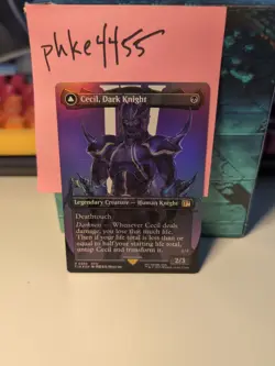 MTG Cecil, Dark Knight Cecil, Redeemed Paladin (Borderless) FIN R 0380 Foil - Image 1
