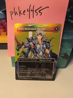 MTG Cecil, Dark Knight Cecil, Redeemed Paladin (Borderless) FIN R 0380 Foil - Image 2