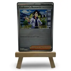 Pokemon Professor's Research 125/131 Prismatic Evolutions Pokeball Holo NM - Image 1