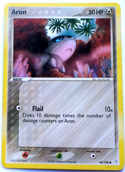 Aron - ex Crystal Guardians 44/100 2006 LP Pokemon - Image 1