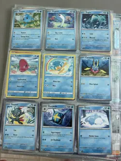 Pokemon Tcg Water Energy Type Card Lot! Samurott, Black/ White Kyurem 24 Cards - Image 1