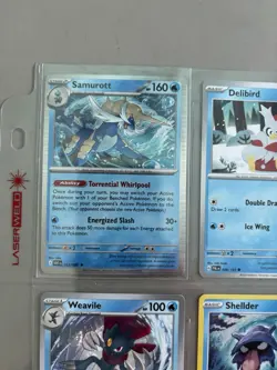 Pokemon Tcg Water Energy Type Card Lot! Samurott, Black/ White Kyurem 24 Cards - Image 5