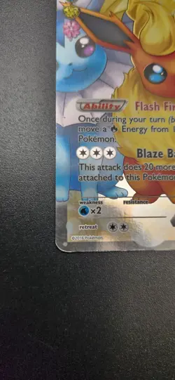 Pokemon Card Flareon EX Generations RC28 Radiant Collection Full Art Holo LP - Image 5