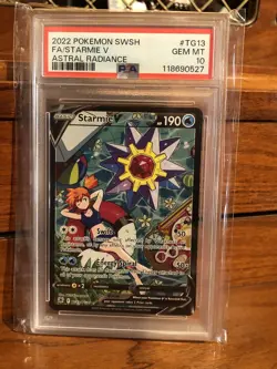 [PSA 10] Starmie V TG13/TG30 Astral Radiance Trainer Gallery POKEMON NEW CERT! - Image 1