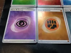 Basic Energy Reverse Holo Prismatic Evolutions Complete 8 Pokemon Card Set NM - Image 4