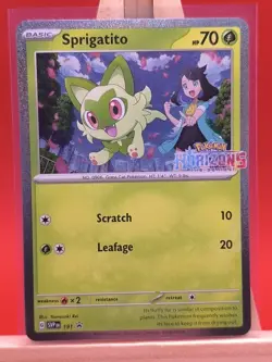 Sprigatito SVP191 Scarlet & Violet Holo Rare Promo Horizons Pokemon Card * New * - Image 1
