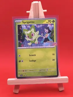 Sprigatito SVP191 Scarlet & Violet Holo Rare Promo Horizons Pokemon Card * New * - Image 3