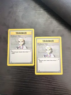 Pokemon TCG Professor Oak Base Set 88/102 Unlimited Uncommon Card WOTC Played MP - Image 1