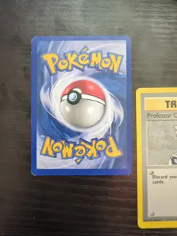 Pokemon TCG Professor Oak Base Set 88/102 Unlimited Uncommon Card WOTC Played MP - Image 2