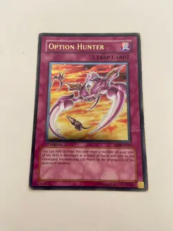 YUGIOH OPTION HUNTER SOI-EN058 1ST ULTIMATE RARE - HP/ CREASES - Image 1